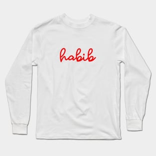 habib - supreme red Long Sleeve T-Shirt